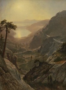Pohled na jezero Donner od Albert Bierstadt