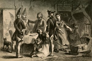 Odvod německých vojáků za službu v Americe, 1877.