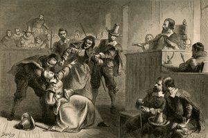 Manželka Edmunda Cheesemanse před guvernérem Berkeley, 1877.