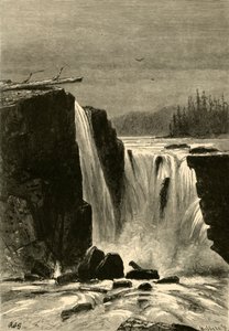 „Southern Side of Willamette Falls“, 1872.