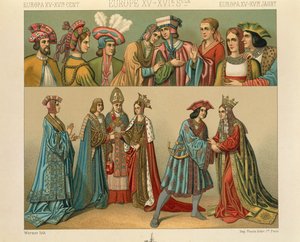 "Le Costume Historique" (Úplná historie kostýmů) od Auguste Racinet, IV Volume od Albert Charles August Racinet