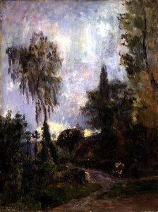 Cesta v Hondouville (olej na plátně) od Albert Charles Lebourg