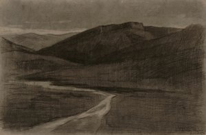 Alžírská krajina od Albert Charles Lebourg