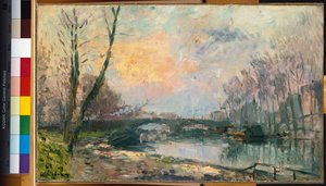 Pohled na Seinu, Paříž od Albert Charles Lebourg