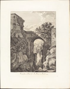 Vodopád a Ponte di San Rocco v Tivoli