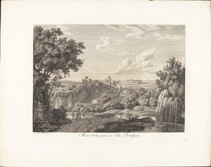 Špatná zeď, pořízená ve vile Borghese