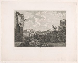 Lázně Caracalla Terme di Caracalla (název na objektu) Malebně leptané brožury z Itálie (název série) od Albert Christoph Dies