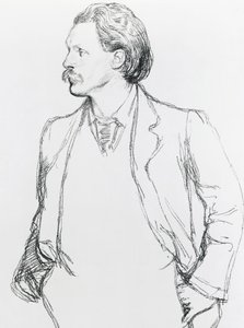 Portrét George Gissinga, anglického spisovatele