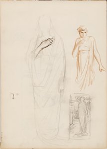 Aino Ackté jako Alcestis, skica