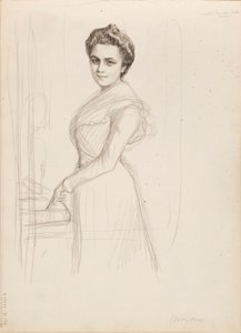 Camille Vallery-Radot, skica k portrétu