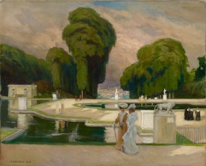 Ze St. Cloud Parku v Paříži od Albert Edelfelt