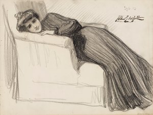 Odpočívající žena od Albert Edelfelt