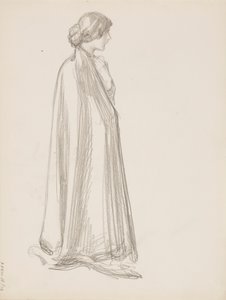 Žena v plášti od Albert Edelfelt