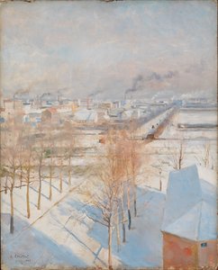 Paříž ve sněhu od Albert Edelfelt