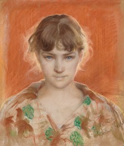 Pařížská modelka v županu (Pařížská modelka v županu) od Albert Edelfelt