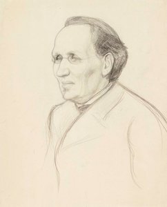 Portrétní studie profesora Strömborga, poprsí od Albert Edelfelt