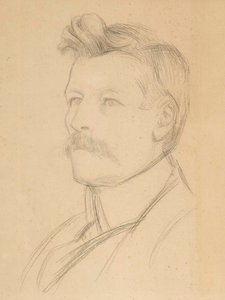 Portrét Emila Wikströma, vedoucího od Albert Edelfelt