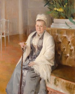 Portrét paní Anny Sinebrychoffové od Albert Edelfelt