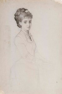 Portrét stojící ženy od Albert Edelfelt