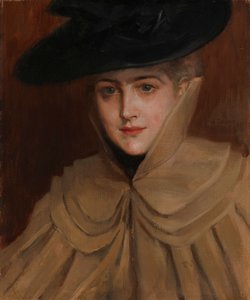 Portrét mladé ženy od Albert Edelfelt