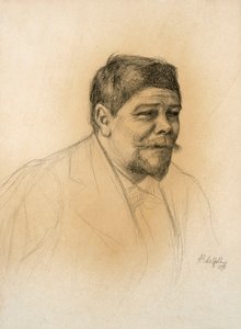 Portrét sochaře Roberta Stigella od Albert Edelfelt