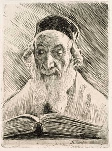 Rabínovo čtení od Albert Edelfelt