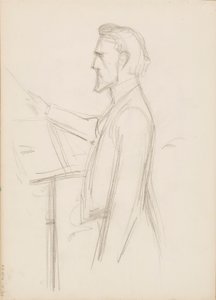 Robert Kajanus, skica k portrétu od Albert Edelfelt