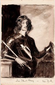 Sir Edmund Verney, kopie podle Anthonyho van Dycka od Albert Edelfelt