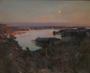 Letní večer, Haiko Fiord od Albert Gustaf Aristides Edelfelt