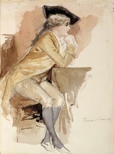 Thérèse Lainville v kostýmu z 18. století od Albert Edelfelt