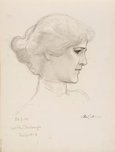 Paní Flore Deschamps od Albert Edelfelt