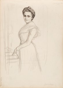 Camille Vallery-Radot, skica k portrétu od Albert Edelfelt
