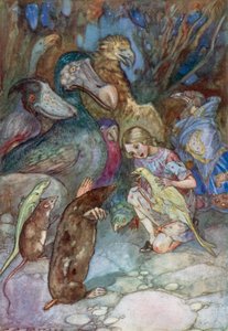 Ilustrace k Alence v říši divů (barevné lito) od Albert Edward Jackson