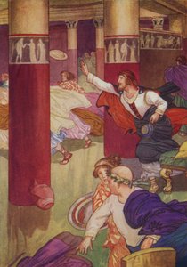 Shakespeare: Timon z Athén (barevné lito) od Albert Edward Jackson
