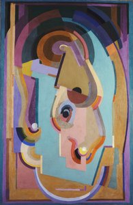 Fialové a zelené složení; Composition Violet et Vert