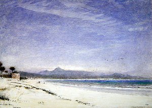 Zátoka Alcudia, Mallorca od Albert Goodwin