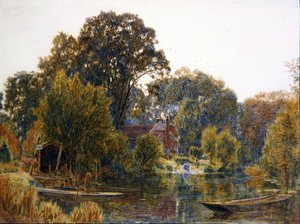 Osiky na podzim od Albert Goodwin