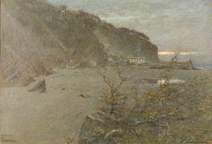 Podzim v Clovelly od Albert Goodwin