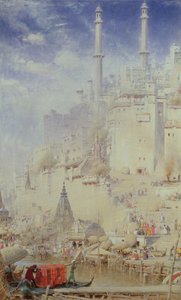 Benares (také známý jako Varanasi) od Albert Goodwin