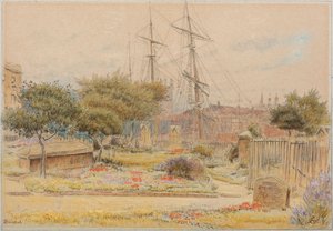 Bristol (akvarel s perem a tuší na tónovaném papíře) od Albert Goodwin