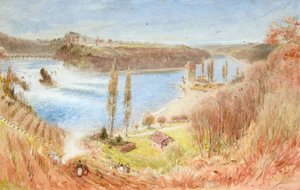 Rýnské vodopády od Albert Goodwin