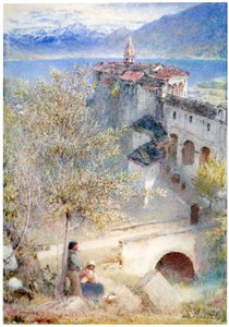 "Locarno, jezero Maggiore", 1905 od Albert Goodwin