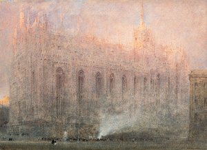 Milánská katedrála od Albert Goodwin