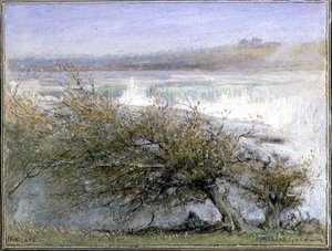 Niagara na jaře od Albert Goodwin