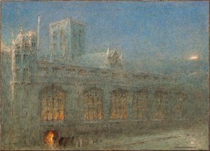 Kostel Belfry, York (akvarel) od Albert Goodwin