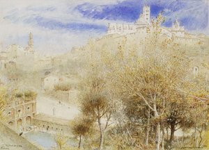 Fonte Branda, Siena, 1905 od Albert Goodwin