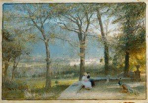 Zahrady, Pallanza, jezero Maggiore od Albert Goodwin