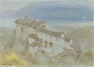 Klášter, Locarno od Albert Goodwin