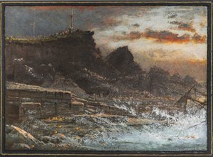 Vrak, Hartland, Cornwall od Albert Goodwin