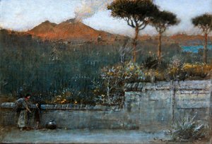 Vesuv od Albert Goodwin